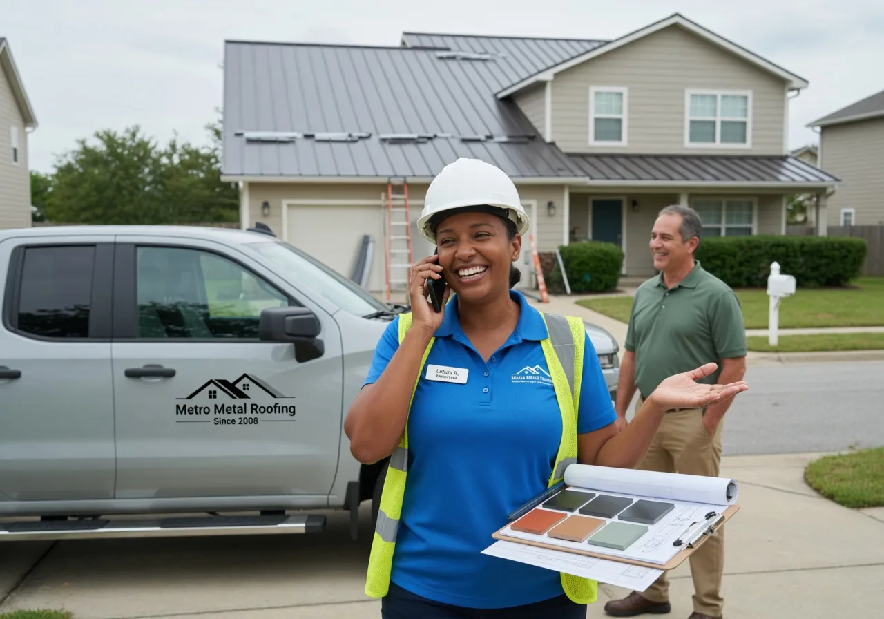 Storm Damage Metal Roof Repair in James City, PA